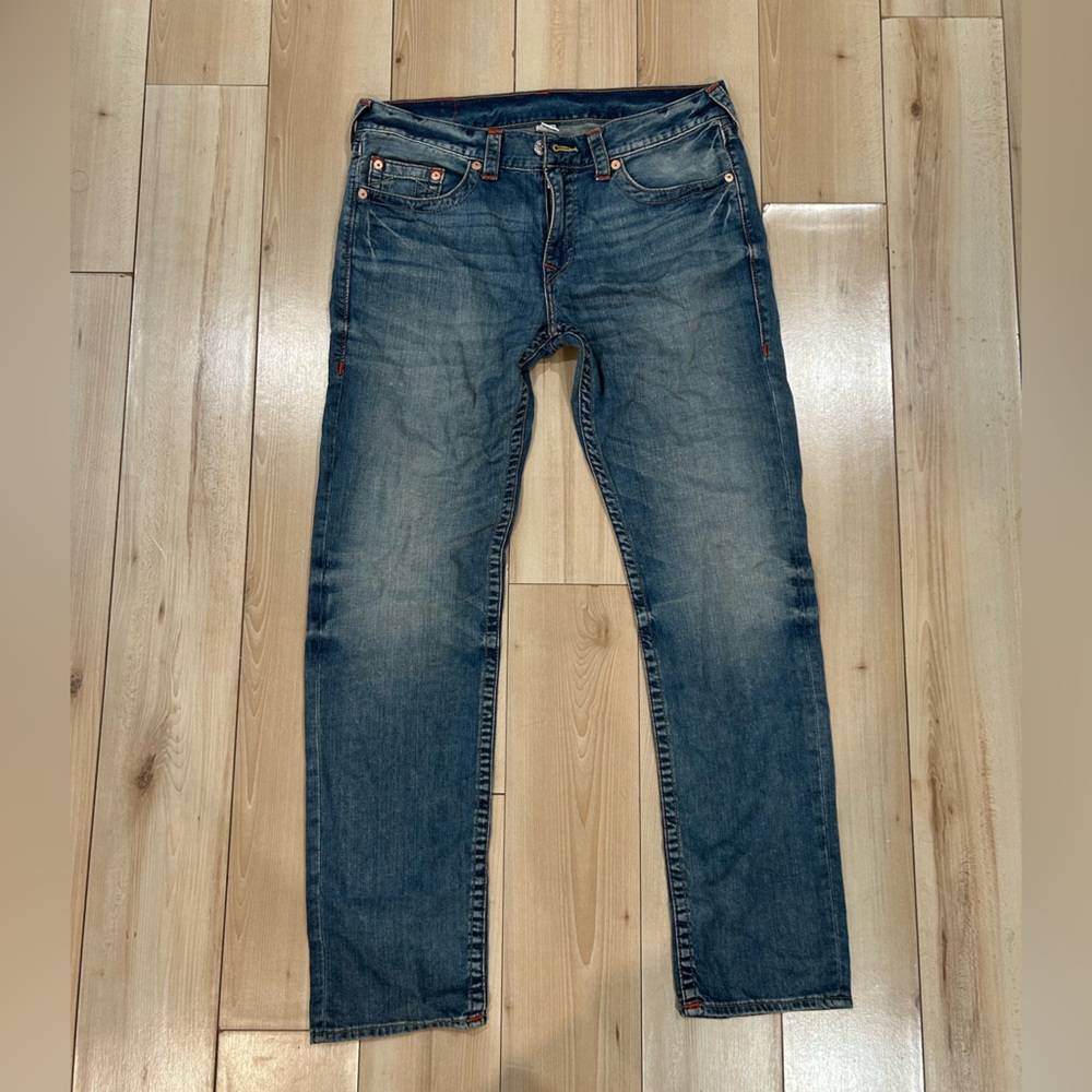 True Religion Men's Slim Blue Jeans